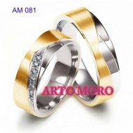 CINCIN KAWIN PERAK LAPIS EMAS AM 081