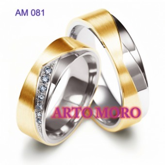 CINCIN KAWIN PERAK LAPIS EMAS AM 081